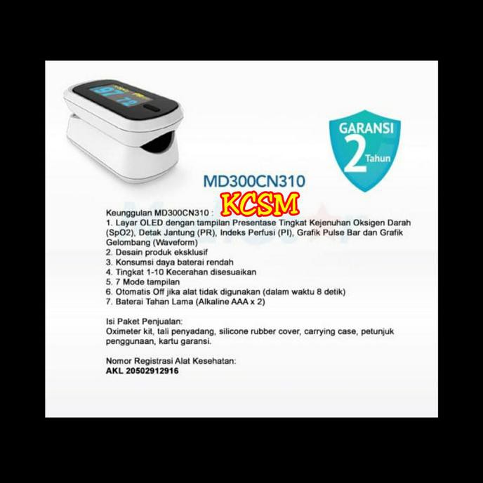 Jual Pulse Oximeter ChoiceMmed MD300CN310 Shopee Indonesia