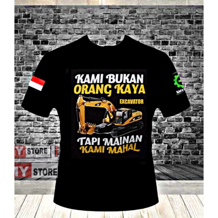 Jual Kaos Sablon Dtf Mainan Kami Mahal Excavator Caterpillar D