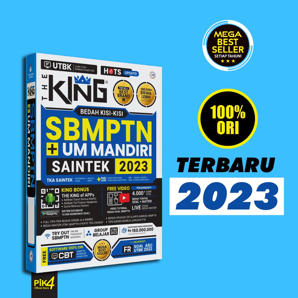 Jual Buku The King Bedah Kisi Kisi Sbmptn Um Mandiri Saintek Tka