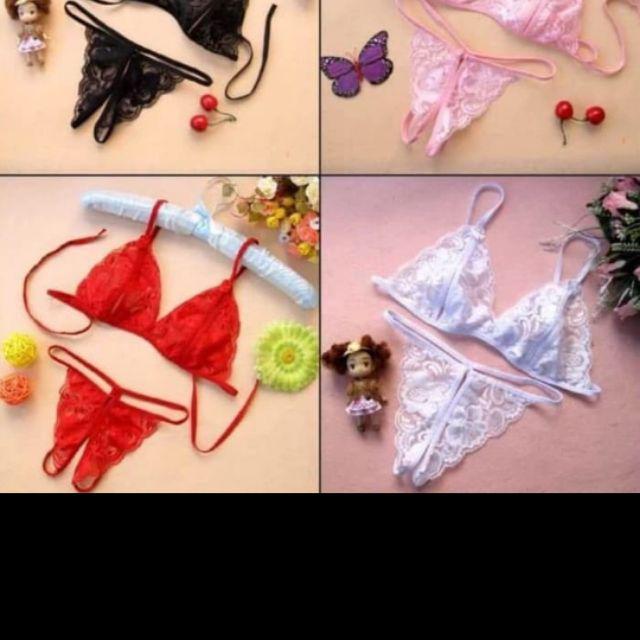 Jual Sexy Lingerie Bra Dan G String Set Lingeria Pakain Dalam Wanita