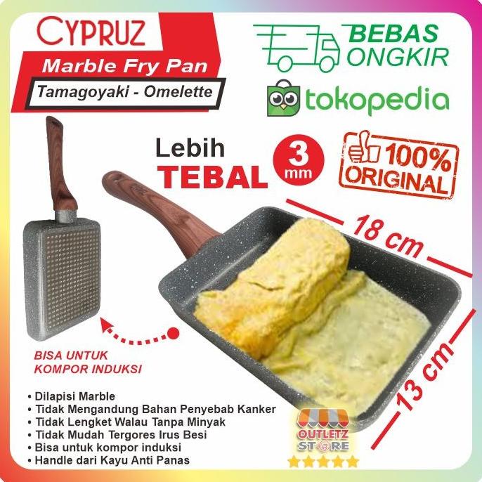 Jual Fry Pan Tamagoyaki Omelette Pan Wajan Omlet Kotak Cypruz Shopee