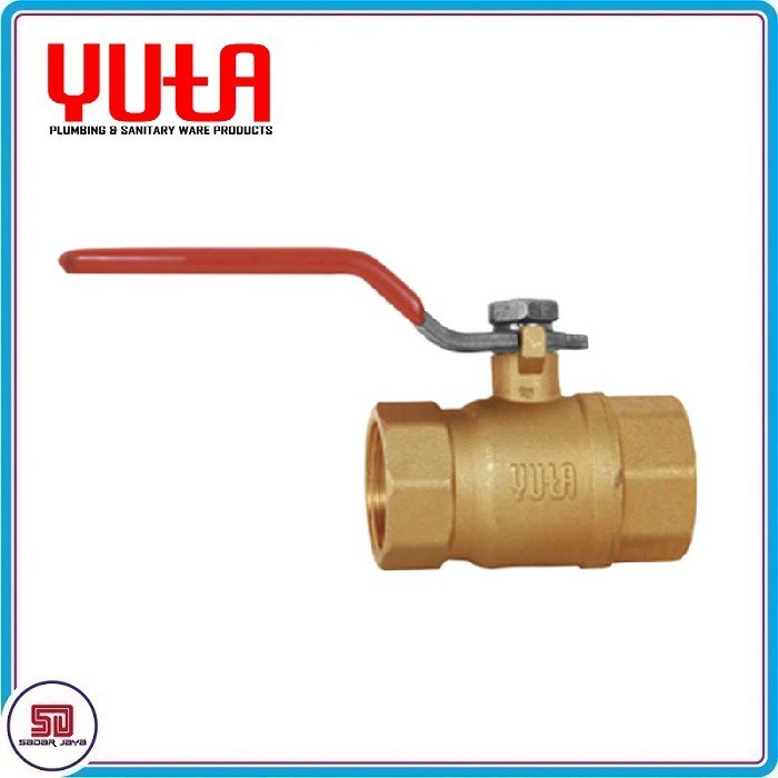 Jual Yuta Ball Valve Stop Kran Drat Dalam Kuningan Brass Katup Keran 1