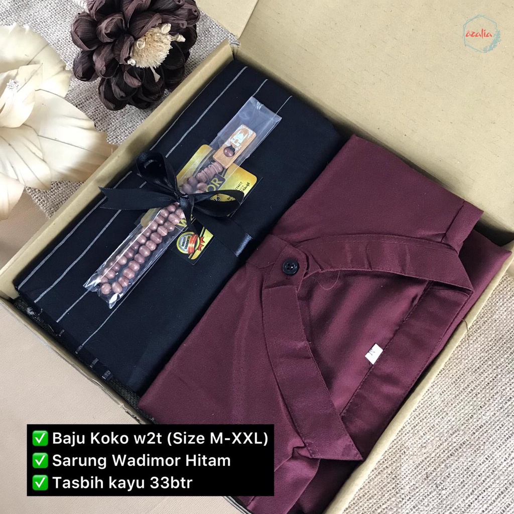 Jual Hampers Gift Box Cowok Cakep Baju Koko Sarung Kado Cowok Kado