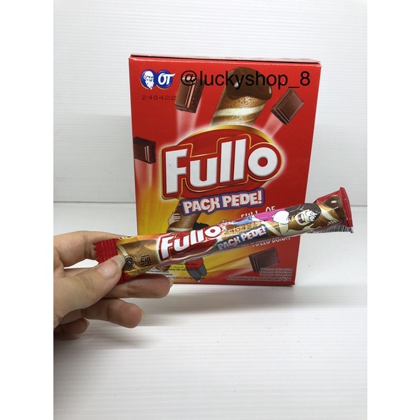 Jual Fullo Wafer Roll Rasa Coklat Chocolate Wafer Stick 1 Kotak Isi