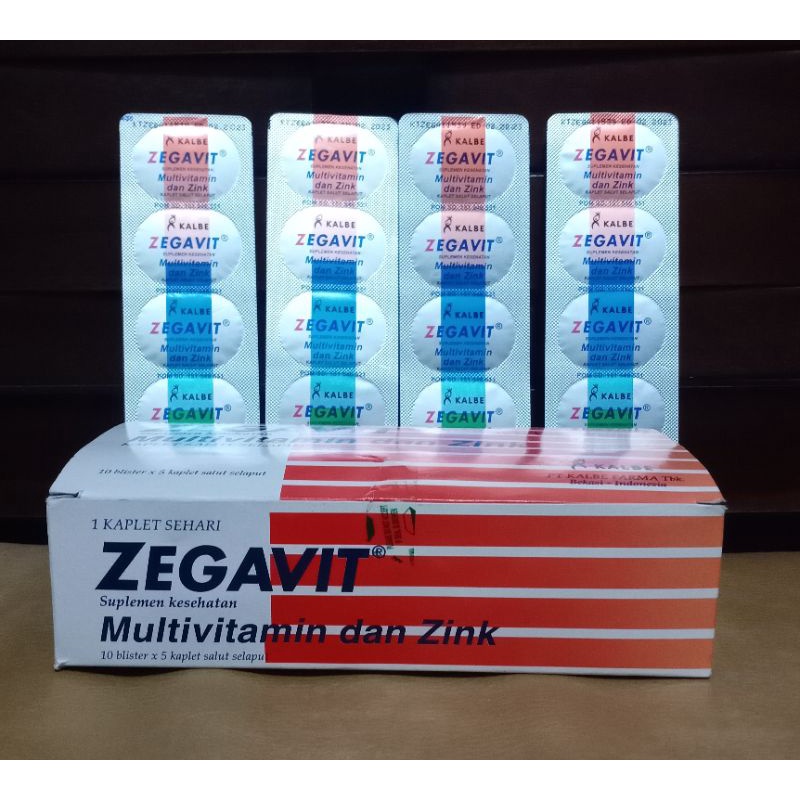 Jual ZEGAVIT Multivitamin Dan Zinc Strip Shopee Indonesia