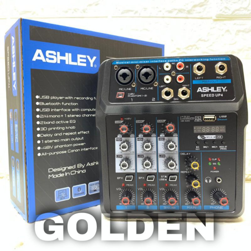 Jual Mixer Ashley Speed Up 4 Speee Up 6 Delay Bluetooth USB MP3