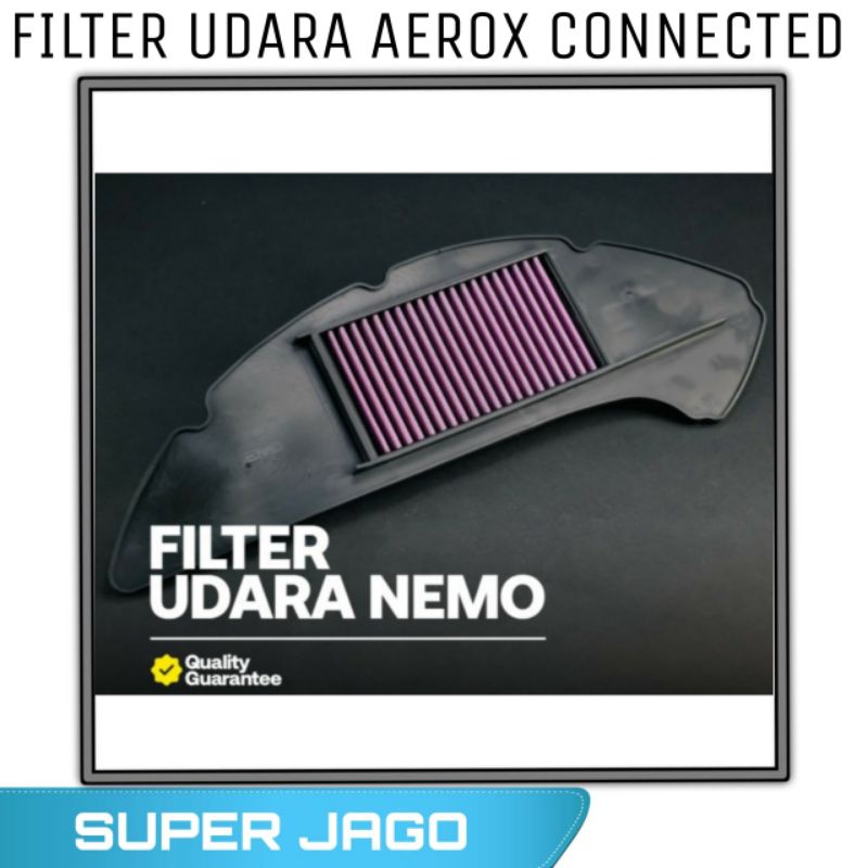 Jual Filter Udara Aerox New Connected Stainless Nemo Filter