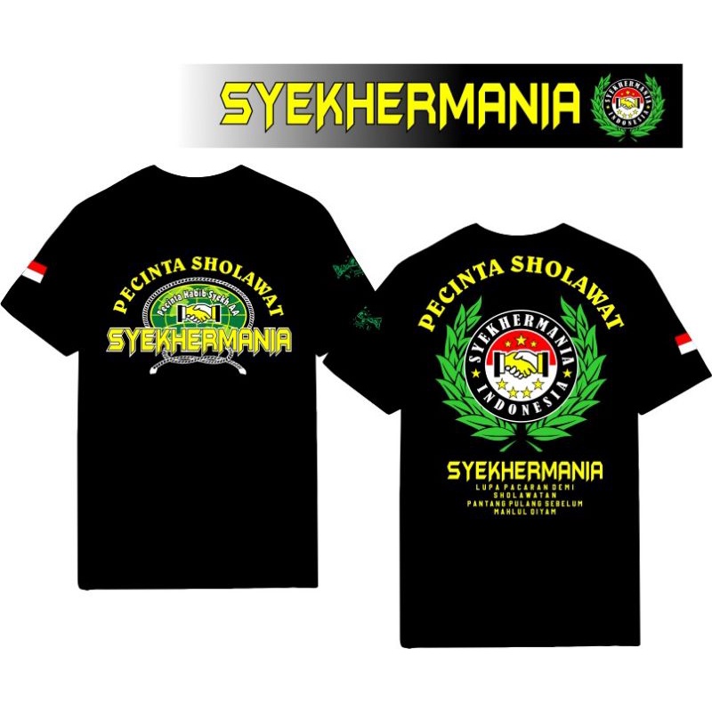 Jual KAOS SYEKHERMANIA LENGAN PENDEK TERBARU DISTRO KAOS SHOLAWAT