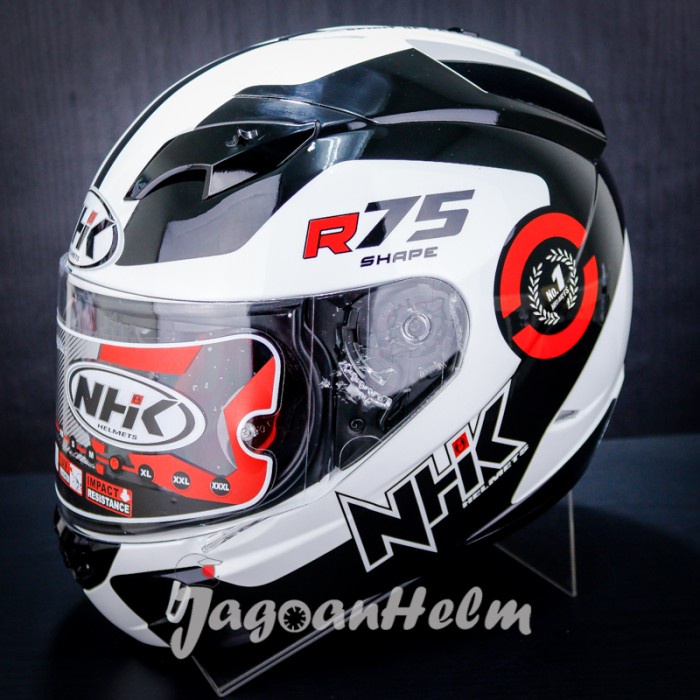 Jual NHK HELM GP1000 R75 WHITE MET BLACK GP 1000 DOUBLE VISOR Shopee