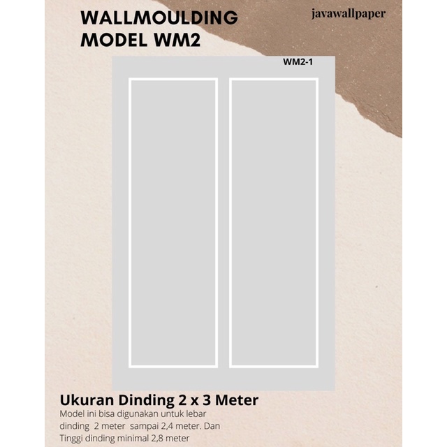 Jual Wallmoulding Set WM2 1 Set Lis Kayu Wall Moulding Molding Panel