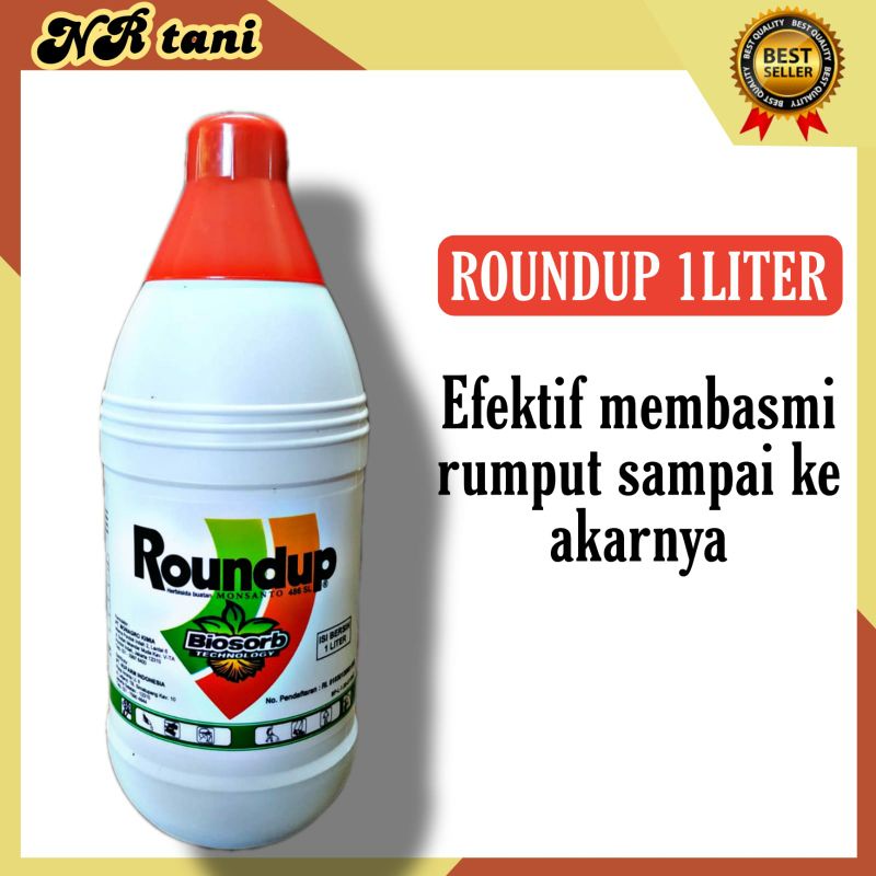 Jual ROUNDUP 486SL 1 LITER HERBISIDA OBAT PEMBASMI RUMPUT LIAR DAN