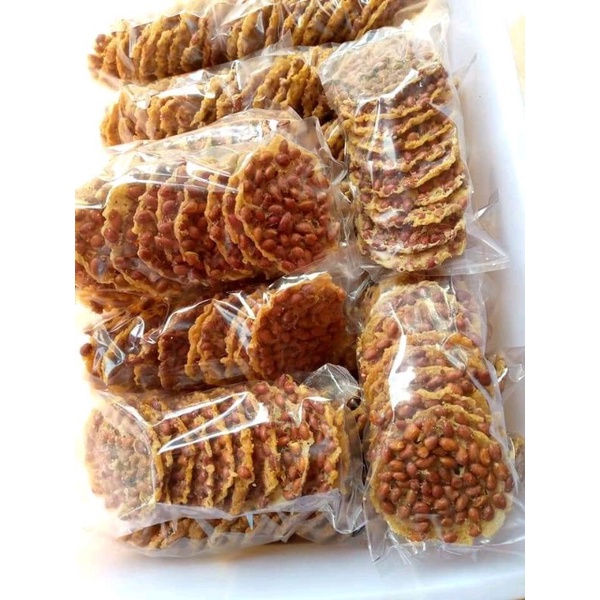 Jual Peyek Kacang Gurih Renyah 1pack Isi 10 Pcs FULL KACANG Shopee