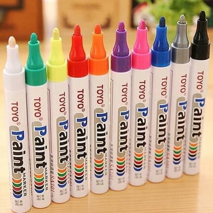 Jual Spidol Warna Spidol Ban Toyo Paint Marker Toyo Original Spidol