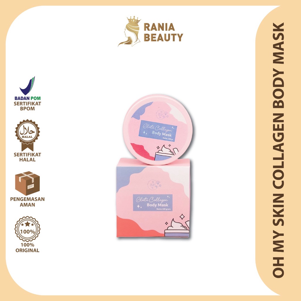 Jual Oh My Skin Gluta Collagen Body Mask Rania Beauty Shopee Indonesia