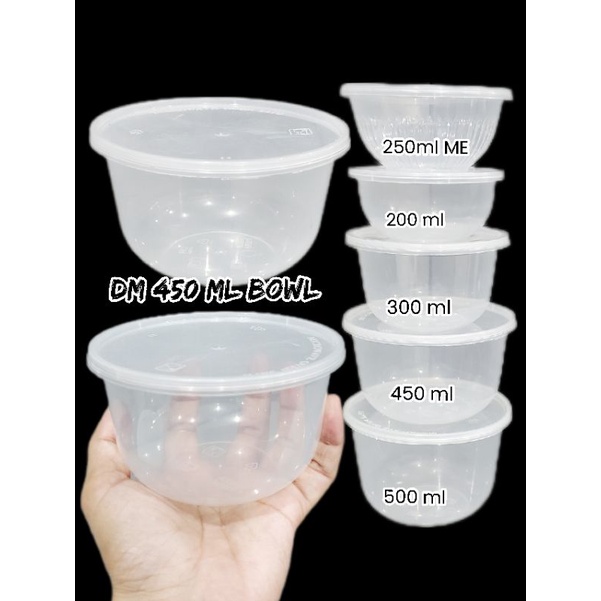 Jual Dm Thinwall Ml Bowl Pak Isi Pc Mangkok Plastik Shopee