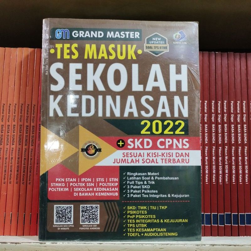 Jual GRAND MASTER TES MASUK SEKOLAH KEDINASAN TAHUN 2022 SKD CPNS