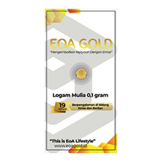 Jual Emas Eoa Gold Gram Logam Mulia Original Karat Eoa Gold