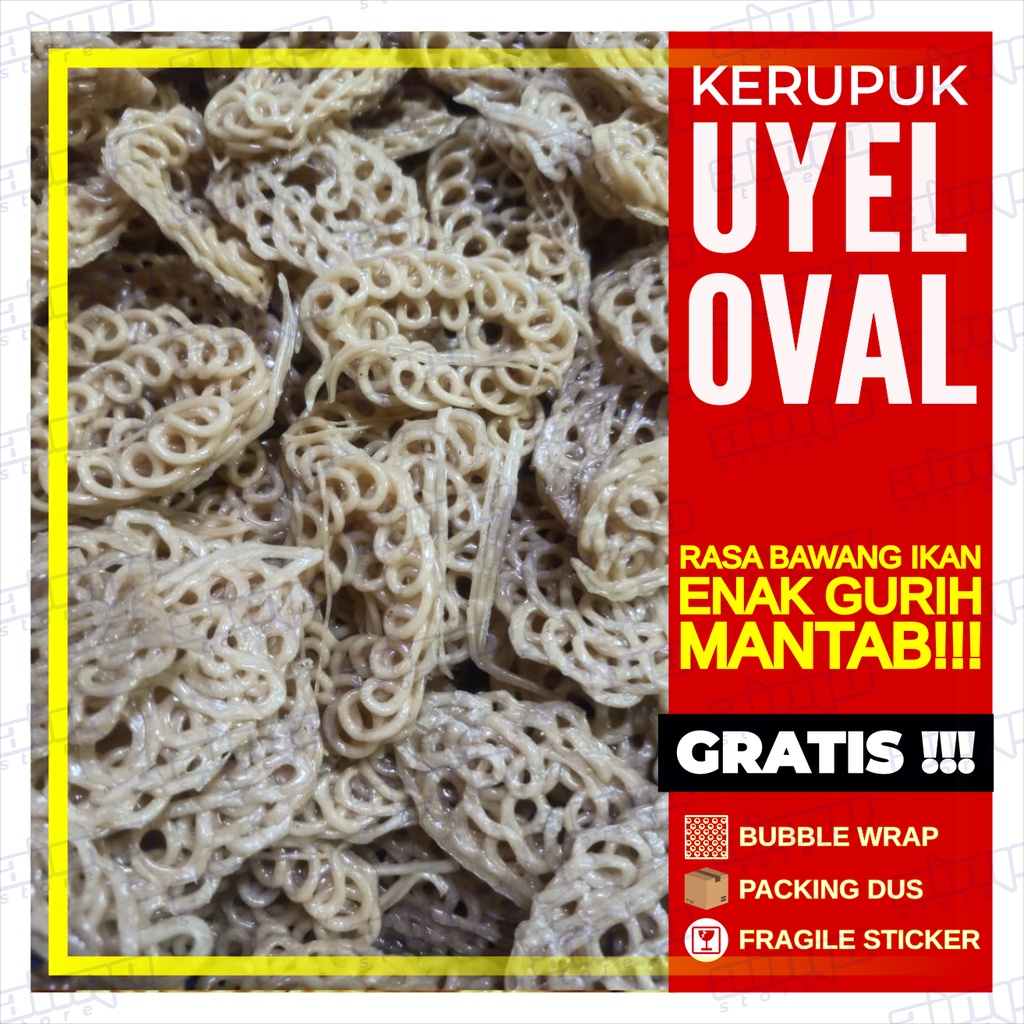 Jual KERUPUK UYEL OVAL Matahari Krupuk SEBLAK VIRAL Krupuk Rantai