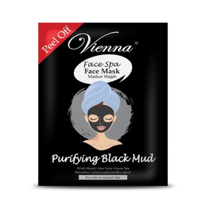 Jual VIENNA FACE MASK PURIFYING BLACK MUD 15ML MASKER WAJAH LUMPUR