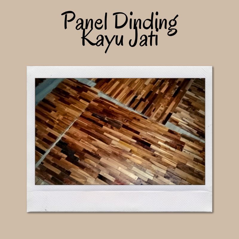 Jual Panel Dinding Kayu Jati D Shopee Indonesia