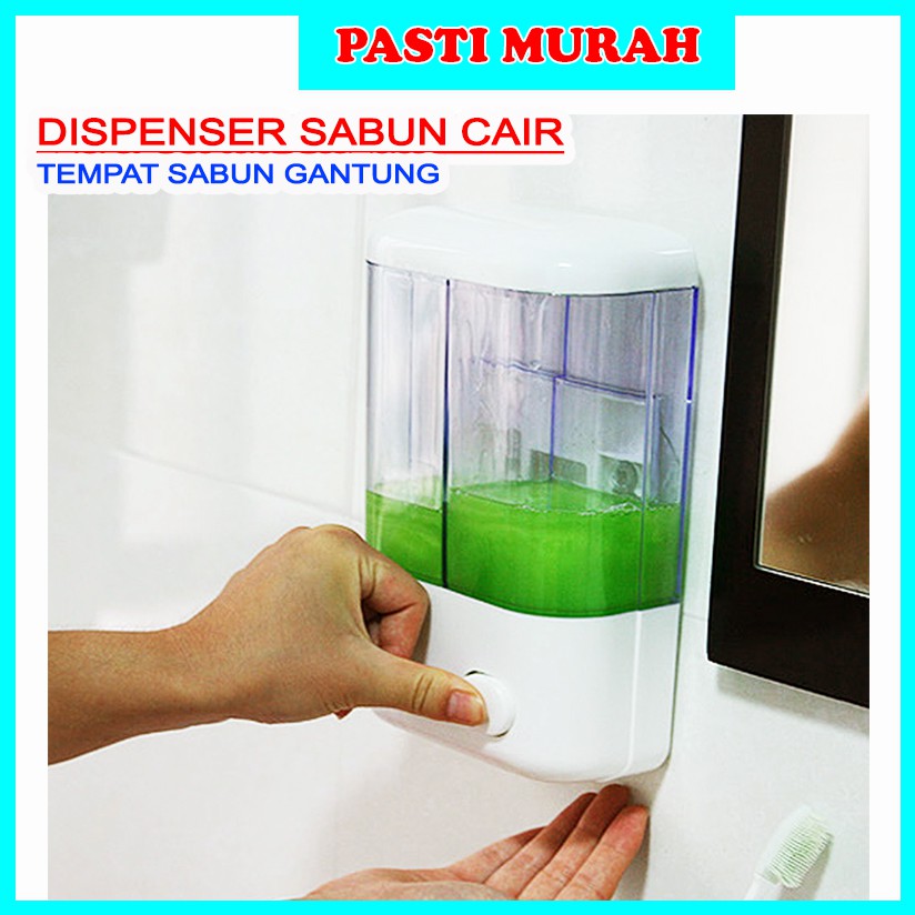 Jual Dispenser Sabun Cair Tabung Tempat Sabun Double Touch Soap Murah