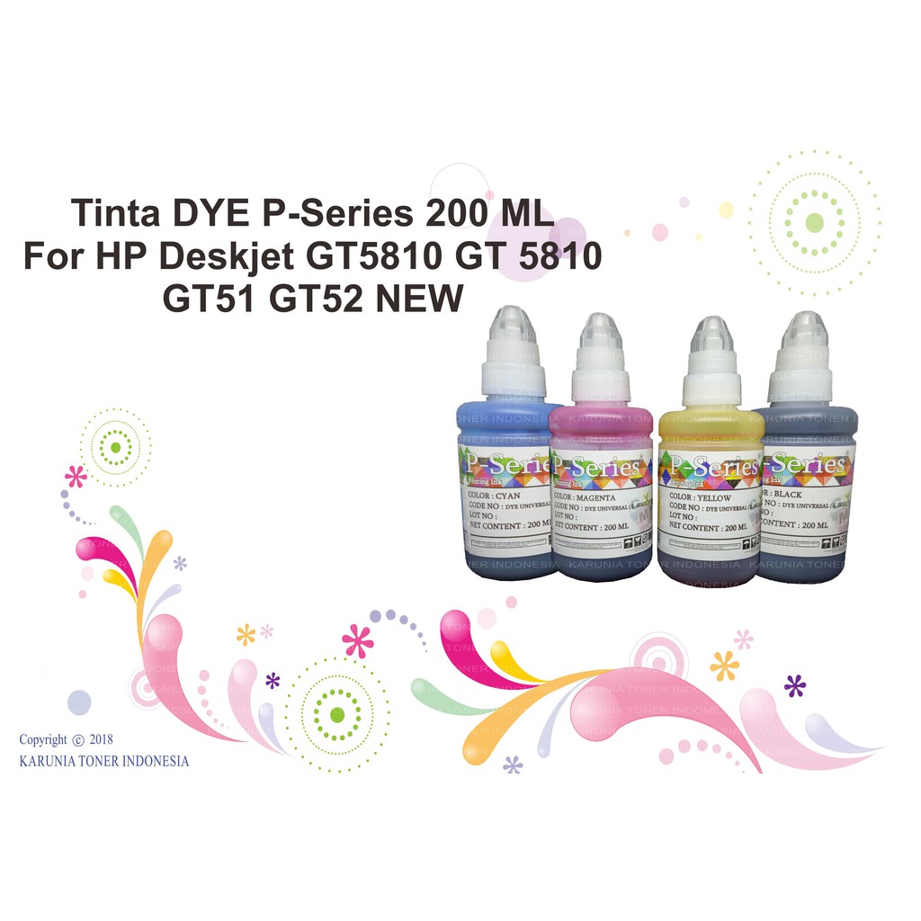 Jual Tinta Dye P Seriesr Hp Deskjet Gt Gt Gt Gt Gt