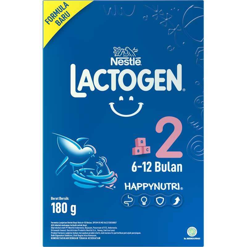 Jual Nestle Lactogen 2 Susu Formula Plain 6 12 Bulan 180gr Shopee