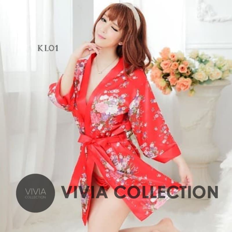 Jual Set Kimono Tidur Lingerie Baju Seksi Japanese Lingeri Sexy Kl