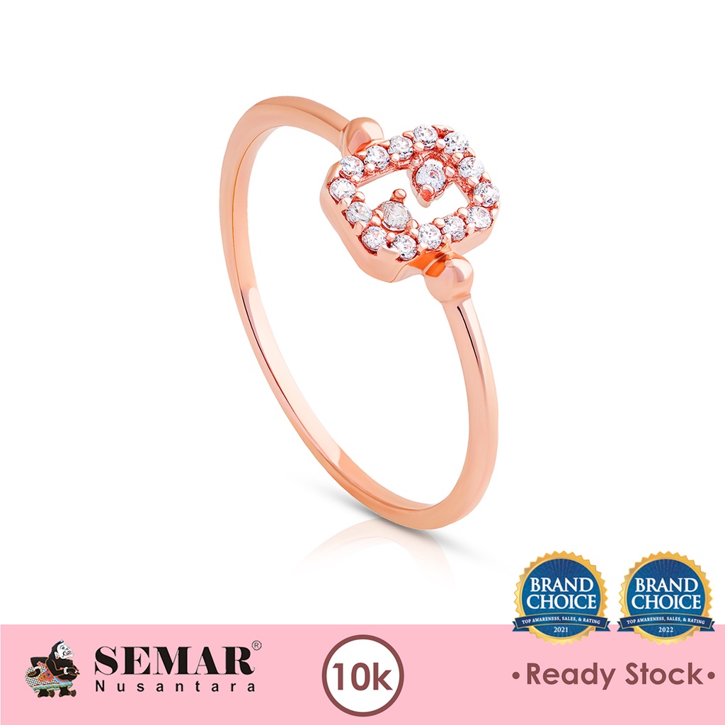 Jual Cincin Emas Korean Square Brilliant Gold K Semar Nusantara