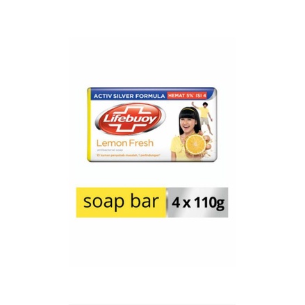 Jual Lifebuoy Lemon Fresh Soap Bar 4x110g Shopee Indonesia