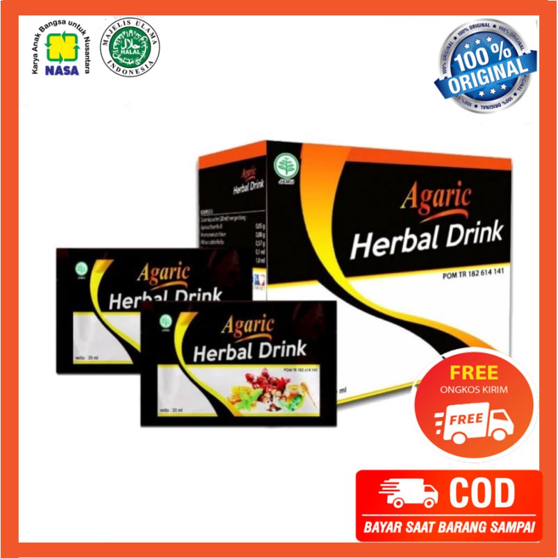 Jual Suplement Kesehatan Agaric Herbal Drink Original Nasa Bentuk