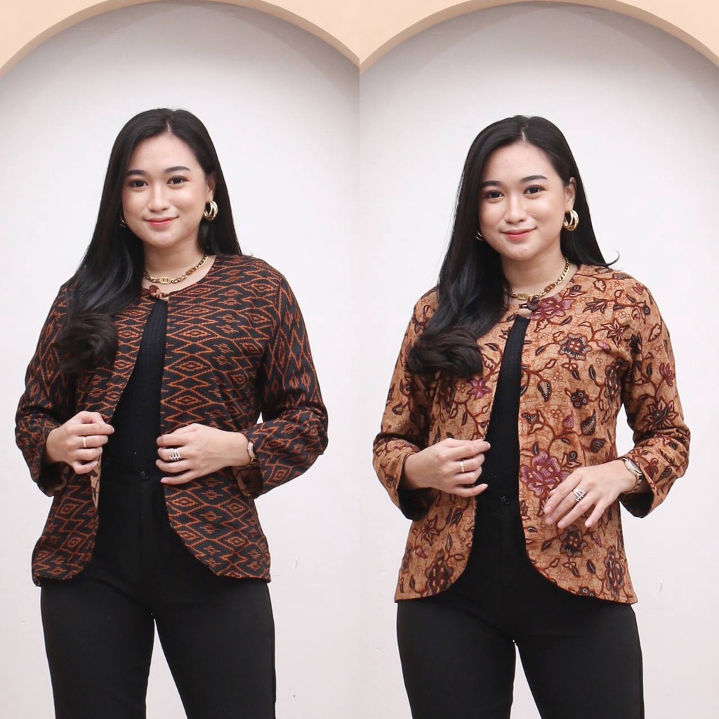 Jual Bolero Batik Motif Bolak Balik Kode A Bahan Katun Baju Atasan