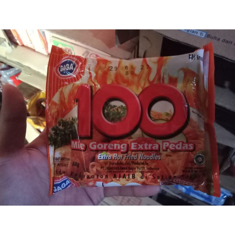 Jual Mie Gaga 100 Goreng Extra Hot Fried Noodles 5 Pcs Shopee Indonesia