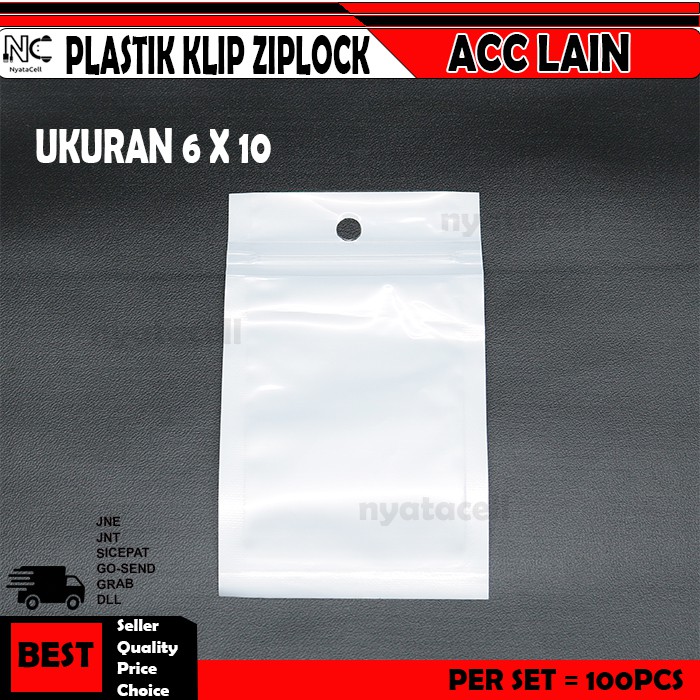 Jual Plastik Ziplock 6x10 Cm Klip Aksesoris Zipper Zip Lock Hp