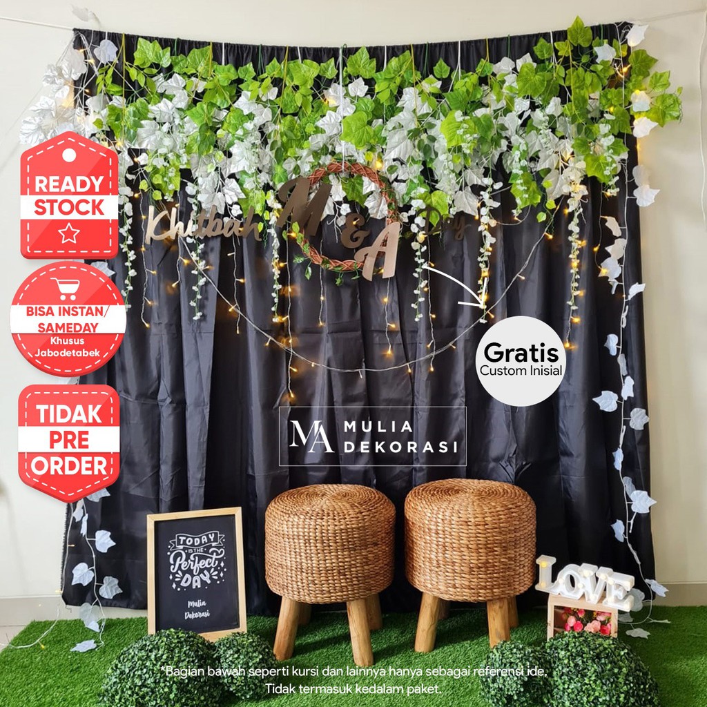 Jual Dekorasi Backdrop Lamaran Nikahan Aqiqah Background Bekdrop Paket