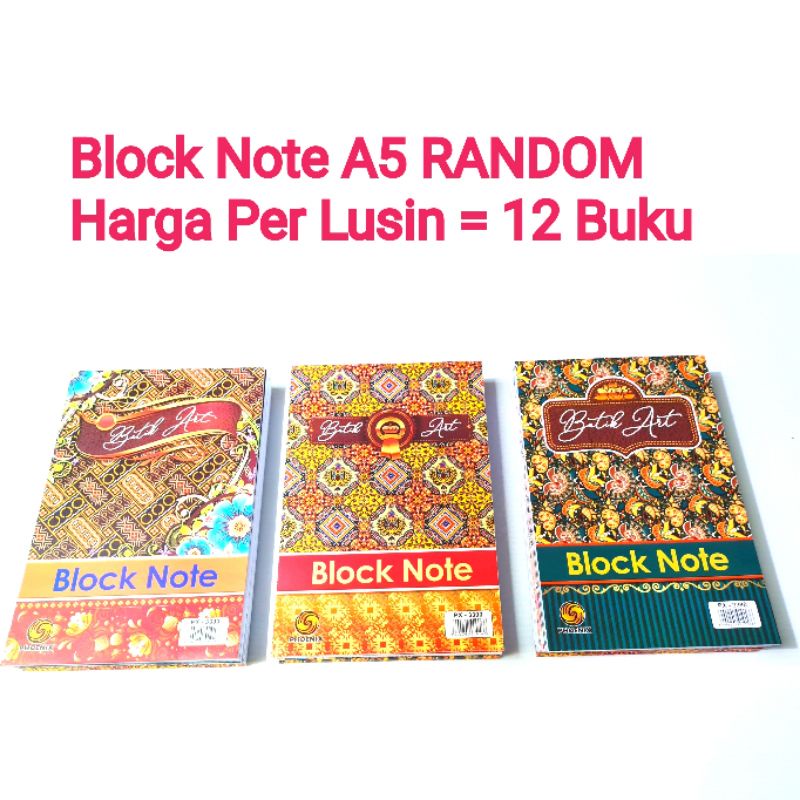 Jual 12 Buku Block Note A5 Buku Seminar BATIK Isi 12 Buku Shopee