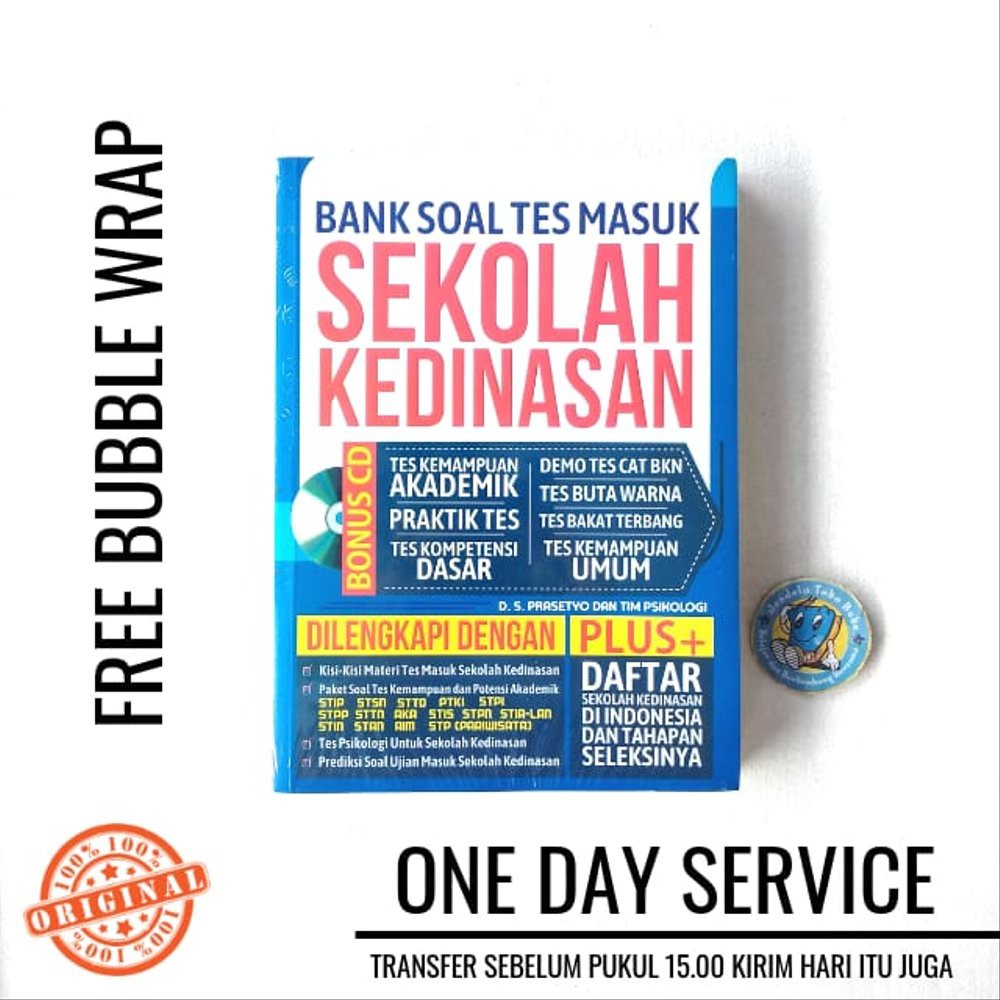 Jual BUKU BANK SOAL TES MASUK SEKOLAH KEDINASAN Shopee Indonesia