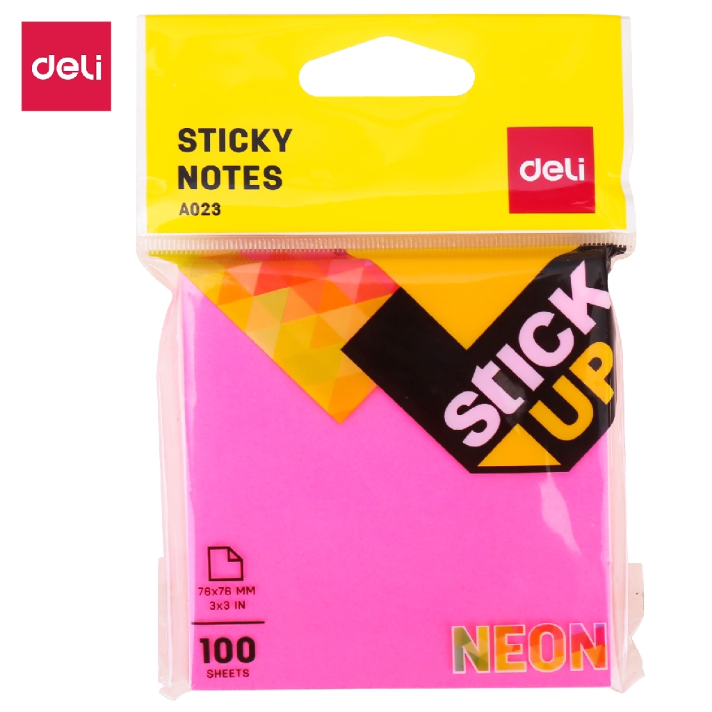 Jual Deli Memo Tempel Sticky Notes 7651mm 3 2 100 Sheet Perekat