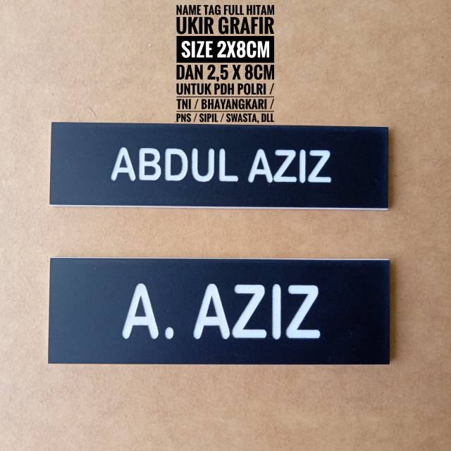 Jual Name Tag Ukir Grafir Papan Nama Ukir Grafir Shopee Indonesia