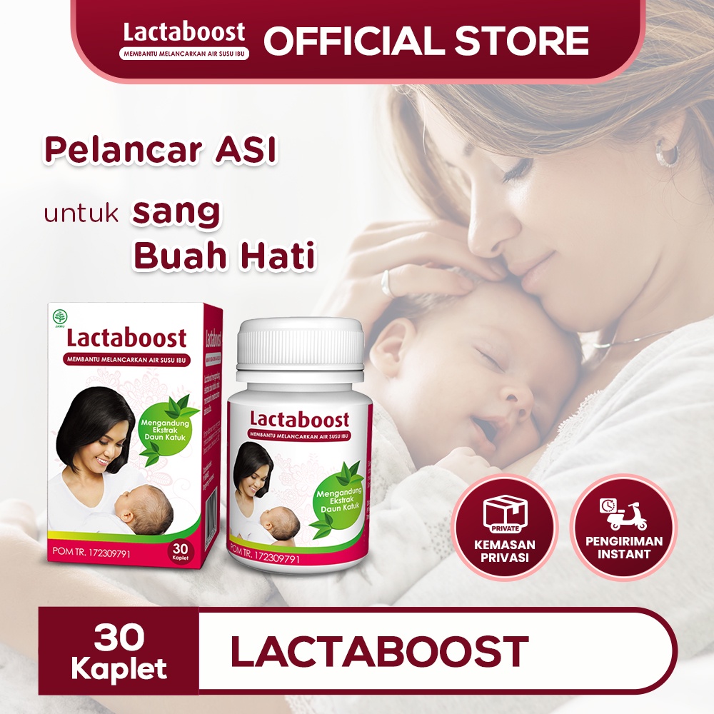 Jual Lactaboost Asi Booster Vitamin Herbal Daun Katuk Pelancar Asi