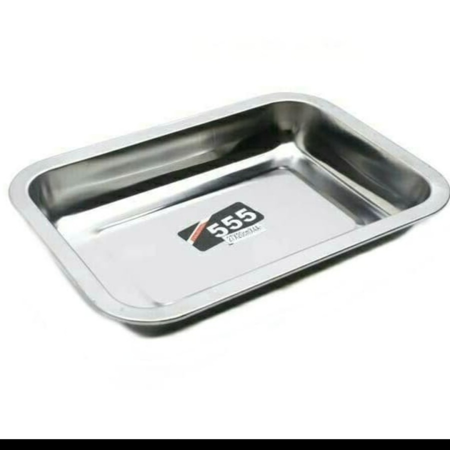 Jual Nampan Stainless Steel Segi Kotak X X Cm Food Serving Baki Tray