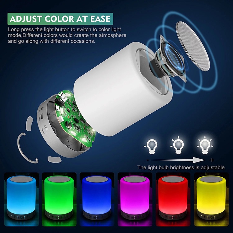 Jual Speaker Bluetooh Lampu Tidur Led CL 671 CL671 Touch RGB Speaker