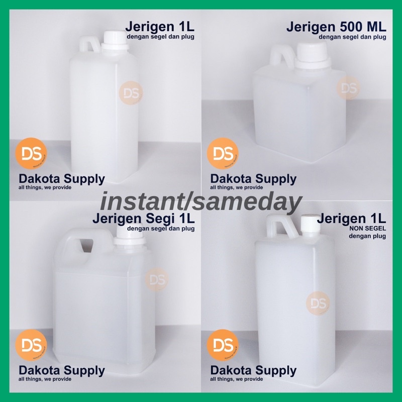 Jual INSTANT SAMEDAY Jerigen 1 Liter Jerigen 500 ML Jerigen