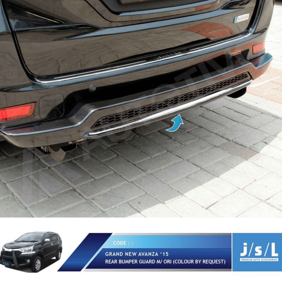 Jual Grand New Avanza Xenia Pengaman Belakang Rear Bumper Guard Model