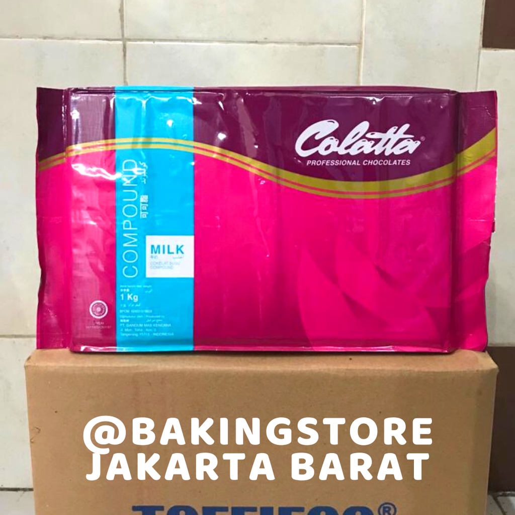 Jual Colatta Milk Chocolate Compound Coklat Batang Susu 1kg Shopee