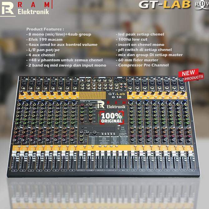 Jual Mixer Audio GT Lab 16 Channel G16 G 16 Original By RDW Shopee