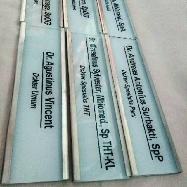 Jual Papan Nama Akrilik Sliding Aluminium Stainless Shopee Indonesia