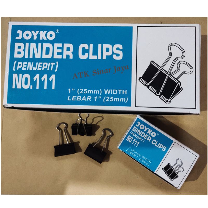 Jual Binder Klip Joyko No Clip Penjepit Kertas