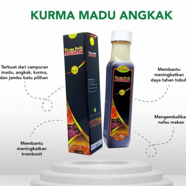 Jual Angkak Kurma Madu Al Baik 450ml Obat DBD Tipes Demam Dan Lambung