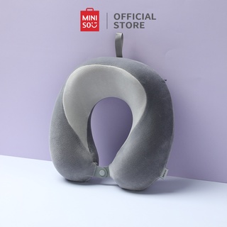 Jual MINISO Bantal Leher U Shape Bantal Leher Dewasa Tidur Siang Bantal